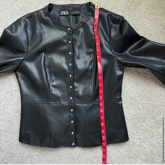 Zara Faux Leather Jacket - Picture 11 of 13